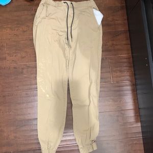 Beige joggers size S (28 Waist 29 Inseam)